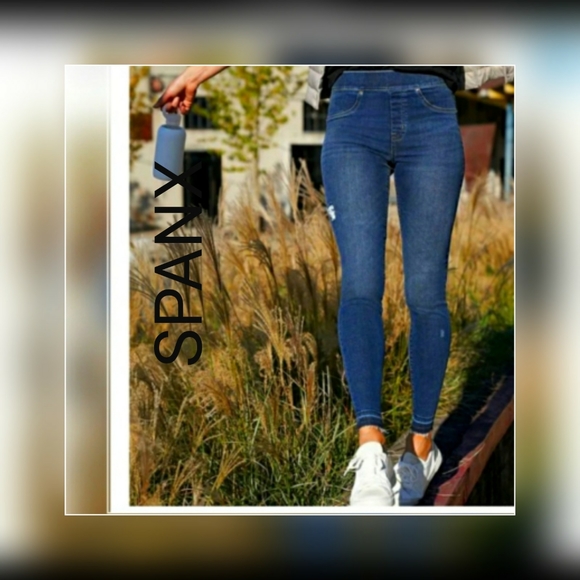 SPANX Denim - Spanx distressed skinny jeans